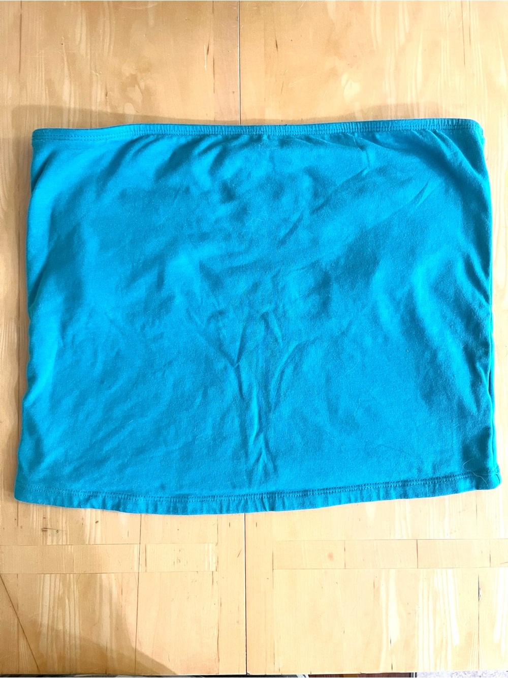 Old Navy Teal Strapless Tube Crop Top